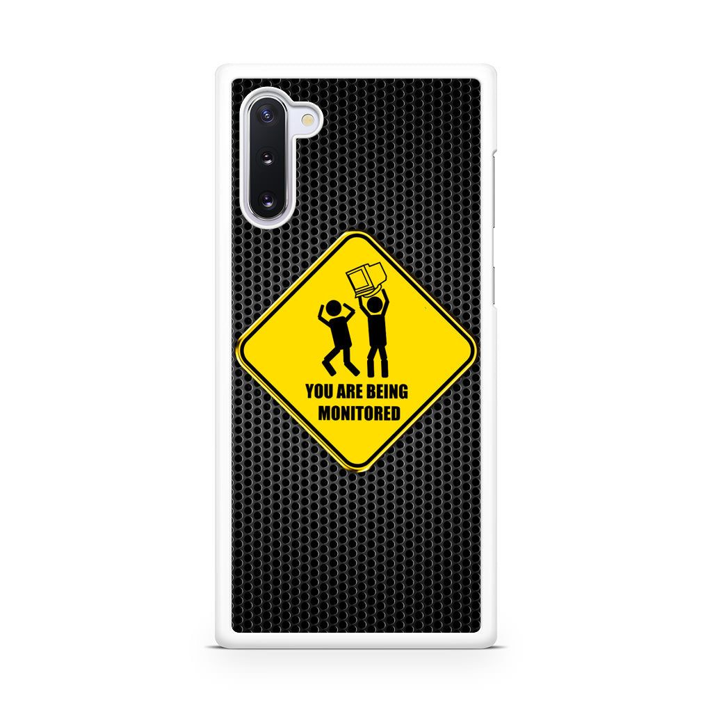 You Are Being Monitored Galaxy Note 10 Case