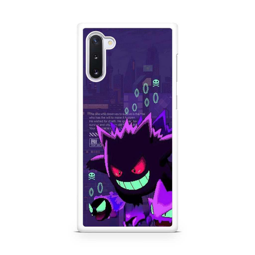 Gengar Pixel Art Galaxy Note 10 Case