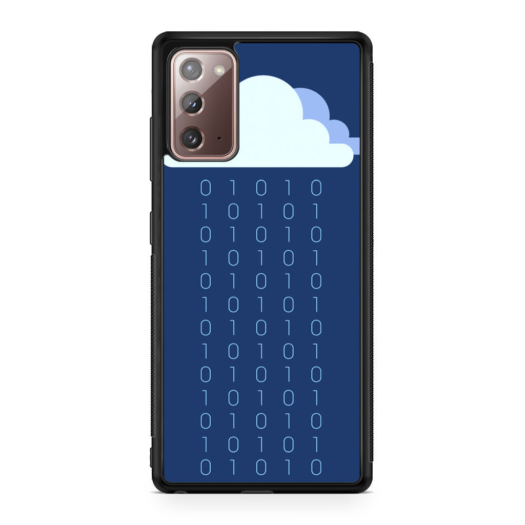 Abstract Binary Minimalist Galaxy Note 20 Case