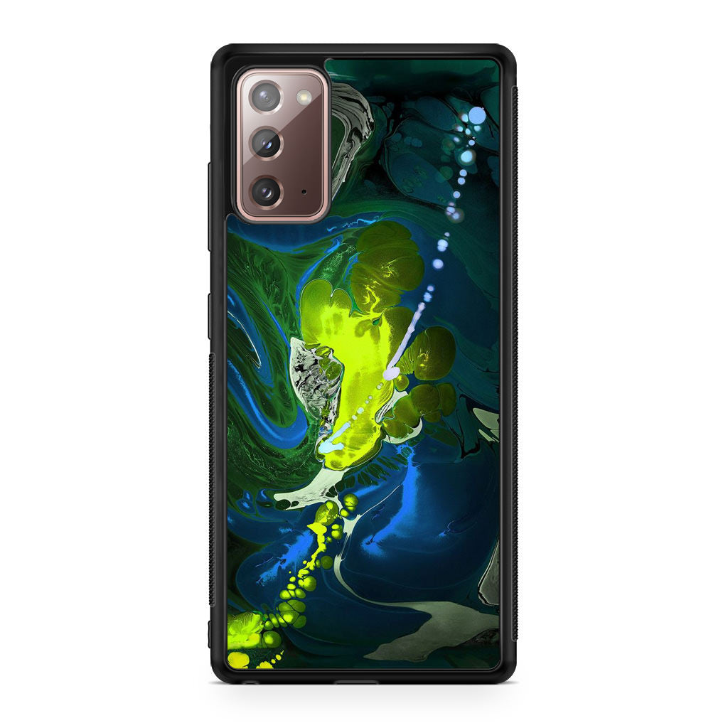 Abstract Green Blue Art Galaxy Note 20 Case