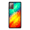 Abstract Multicolor Cubism Painting Galaxy Note 20 Case