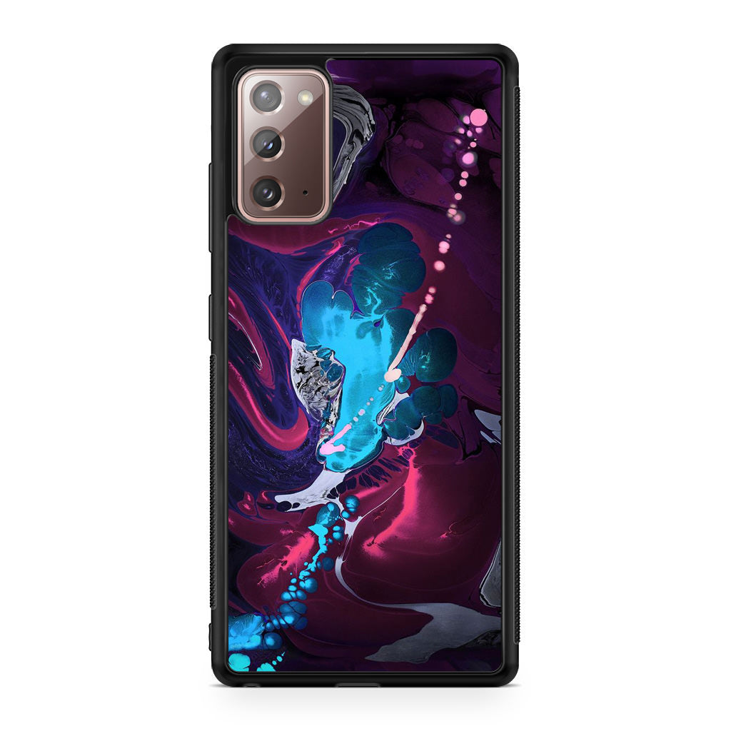 Abstract Purple Blue Art Galaxy Note 20 Case
