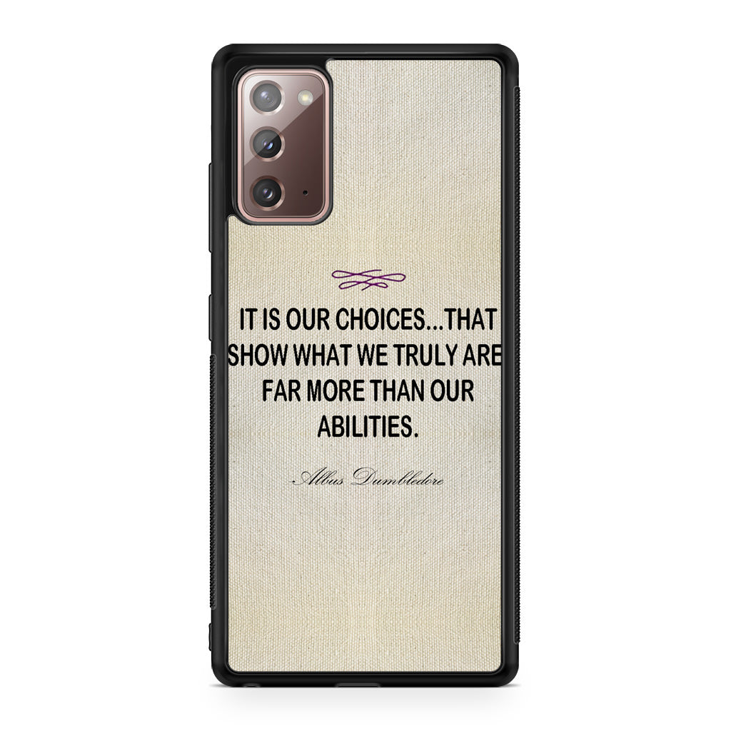 Albus Dumbledore Quote Galaxy Note 20 Case