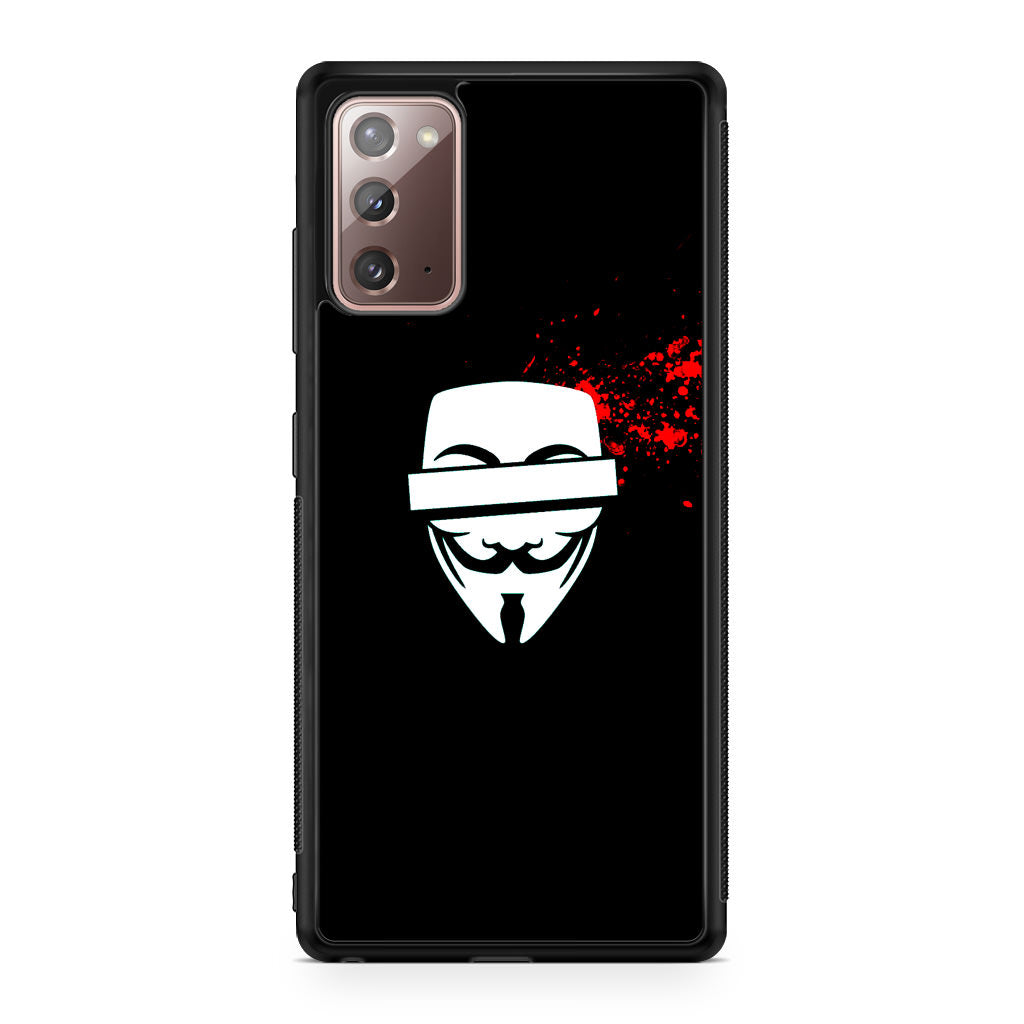 Anonymous Blood Splashes Galaxy Note 20 Case