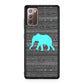 Aztec Elephant Turquoise Galaxy Note 20 Case