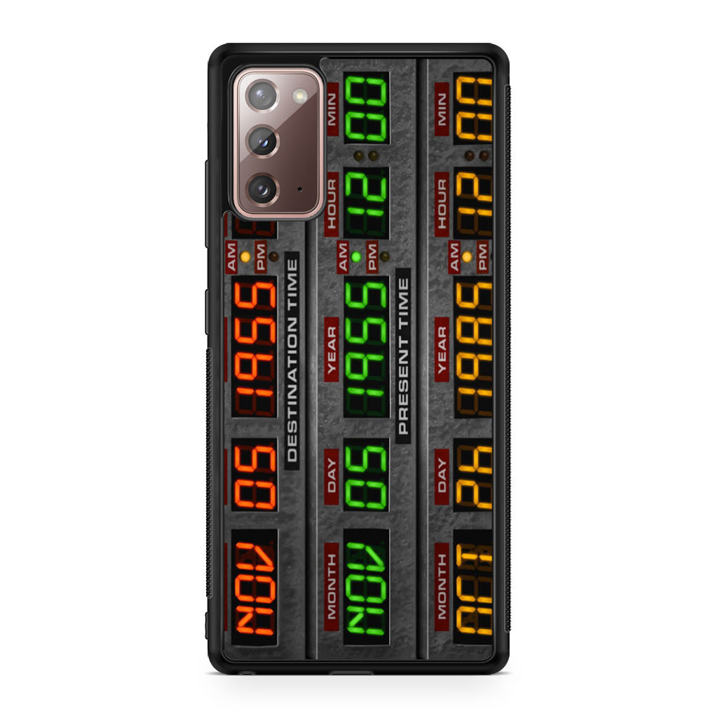 Back To The Future Time Circuits Galaxy Note 20 Case