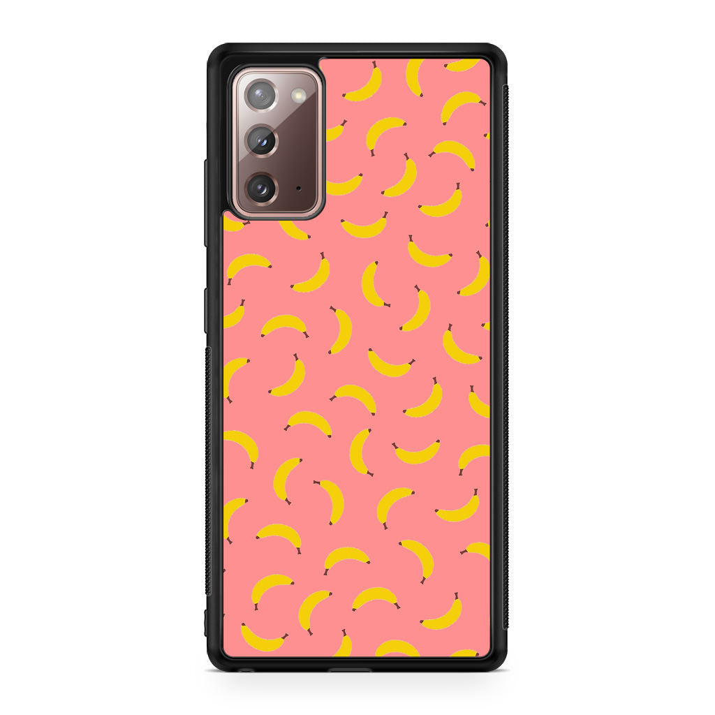 Bananas Fruit Pattern Pink Galaxy Note 20 Case