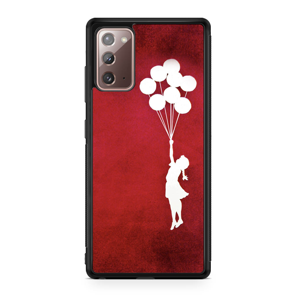 Banksy Girl With Balloons Red Galaxy Note 20 Case