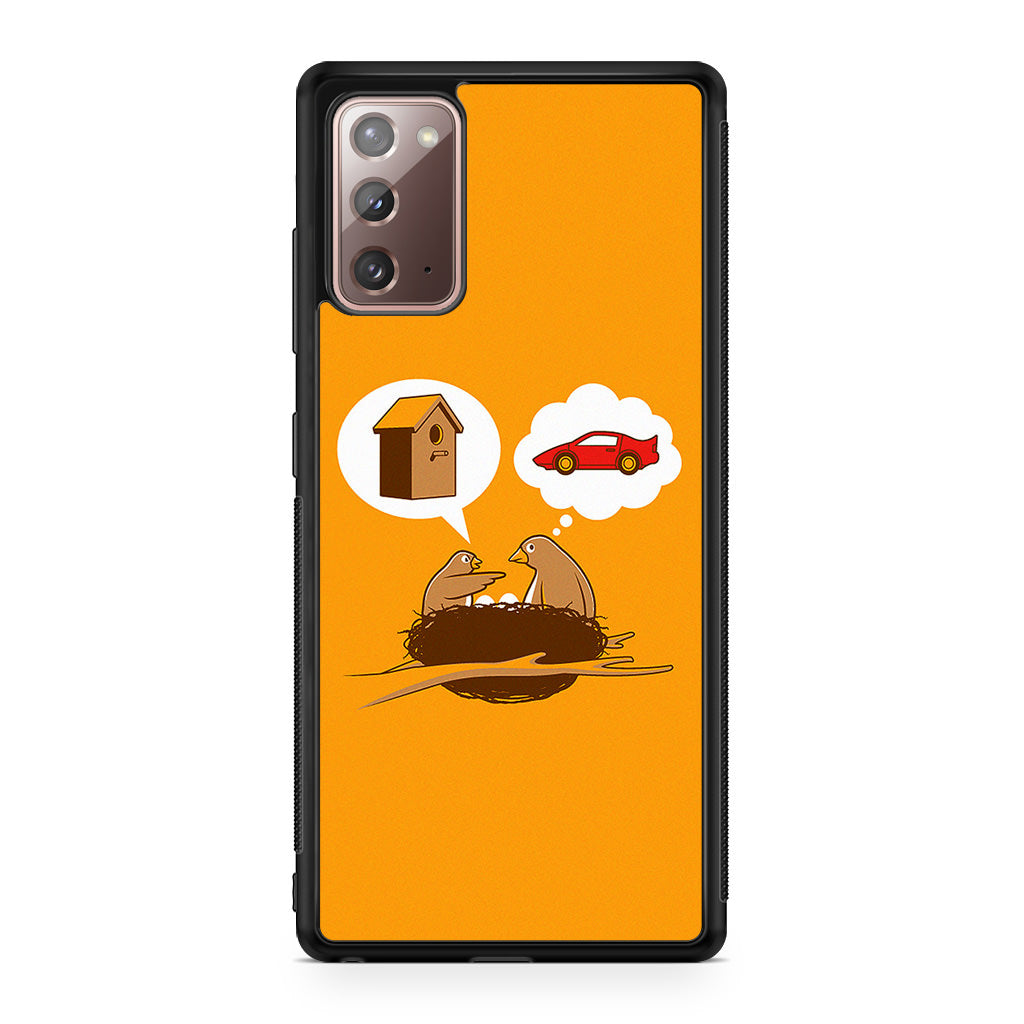 Bird Life Priorities Galaxy Note 20 Case