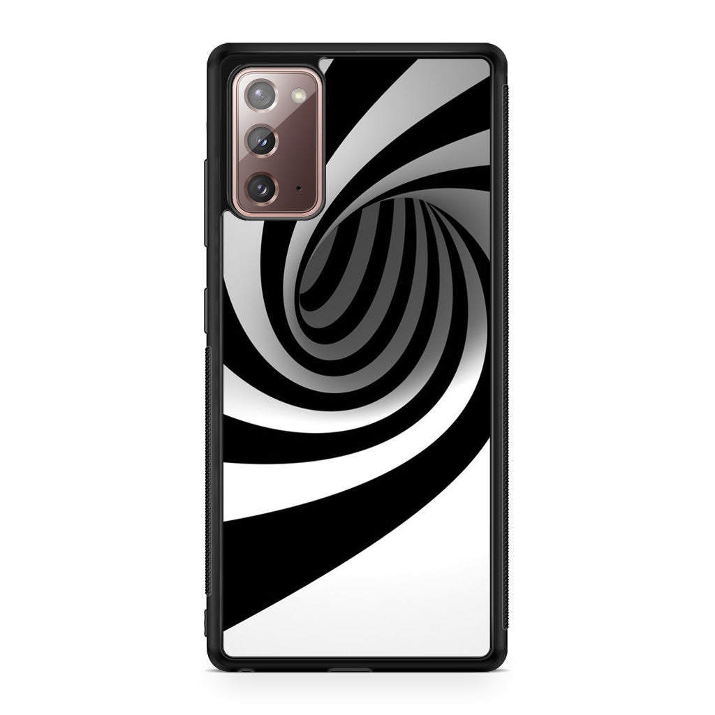 Black and White Twist Galaxy Note 20 Case