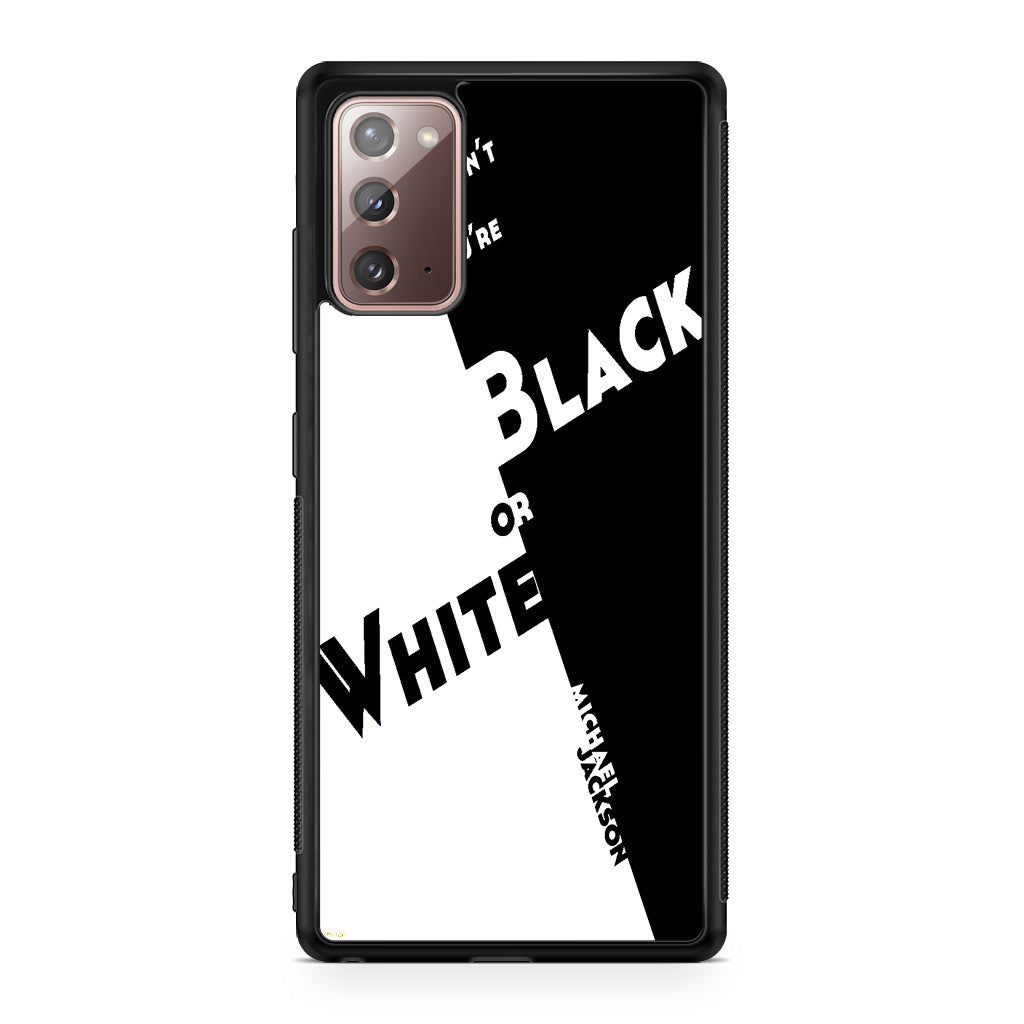 Black Or White Michael Jackson Galaxy Note 20 Case