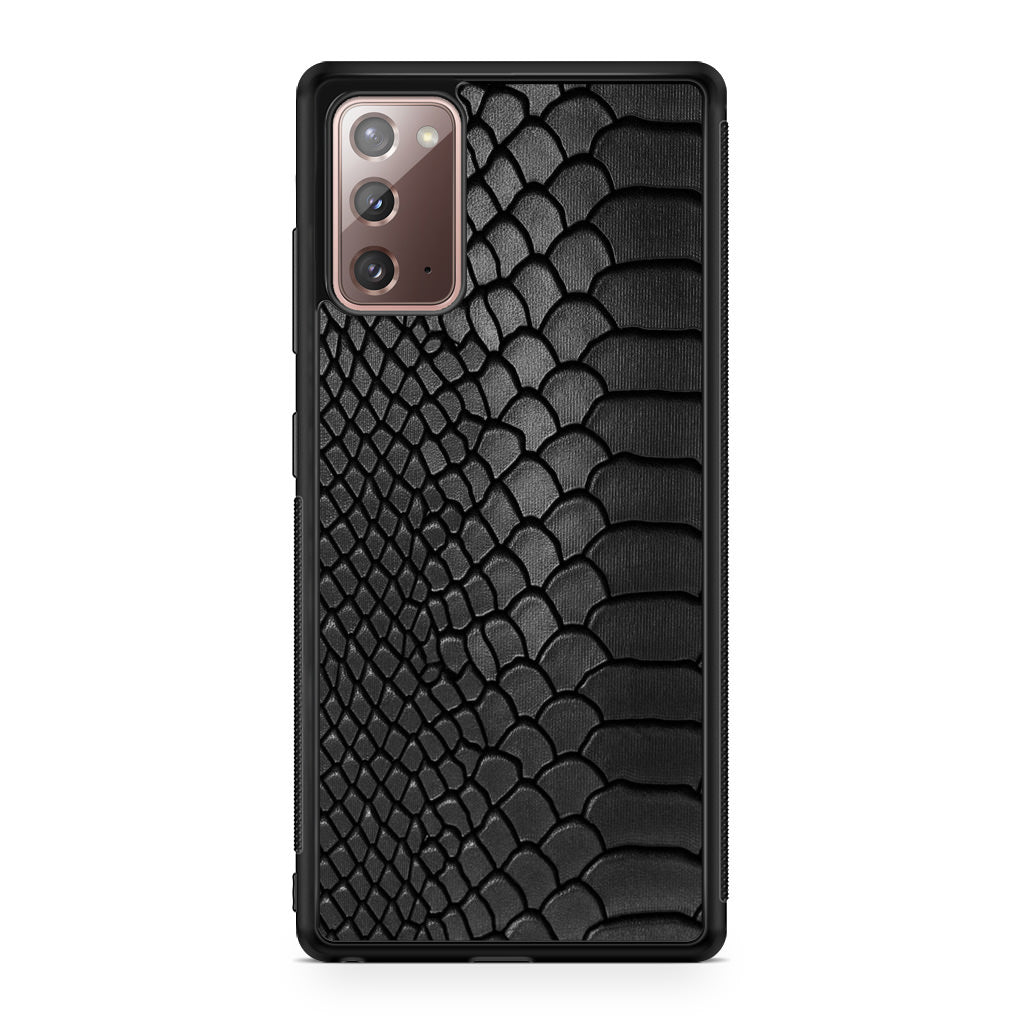 Black Snake Skin Texture Galaxy Note 20 Case