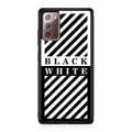 Black White Stripes Galaxy Note 20 Case
