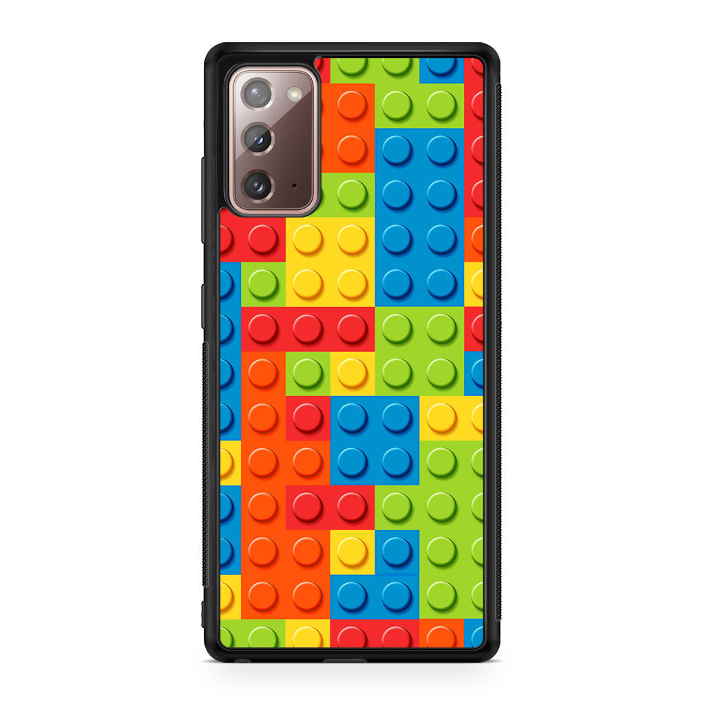 Blocks Rainbow Pattern Galaxy Note 20 Case