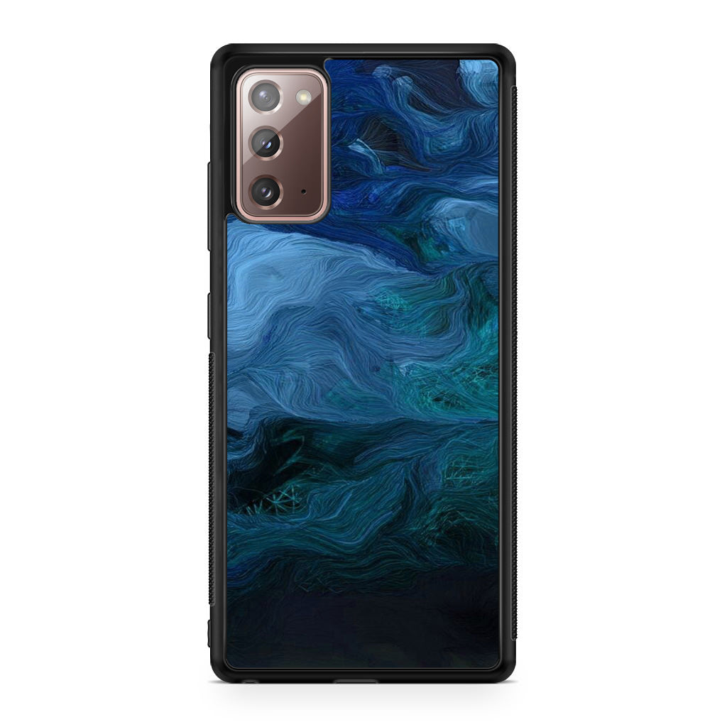 Blue Abstract Art Galaxy Note 20 Case