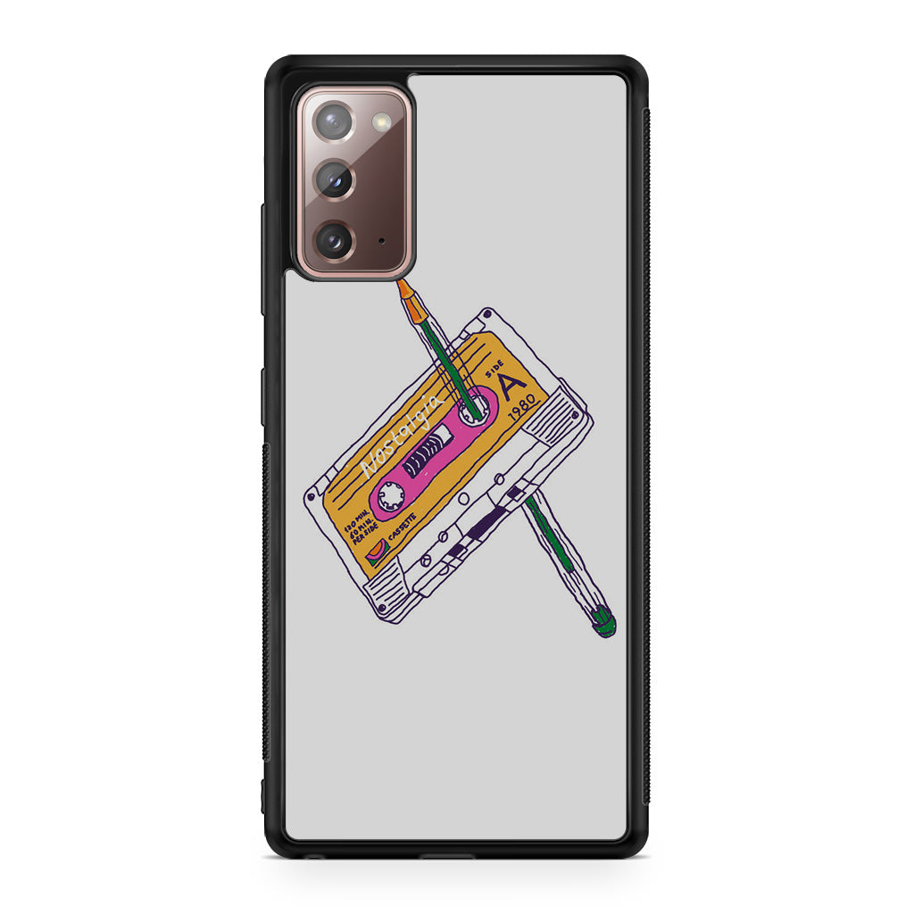 Cassete Tape Old Galaxy Note 20 Case