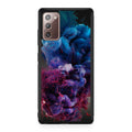 Colorful Dust Art on Black Galaxy Note 20 Case