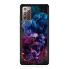 Colorful Dust Art on Black Galaxy Note 20 Case