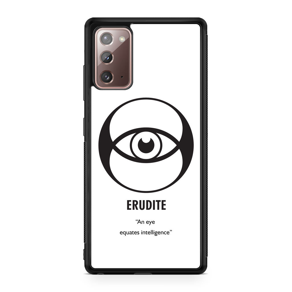 Erudite Divergent Faction Galaxy Note 20 Case