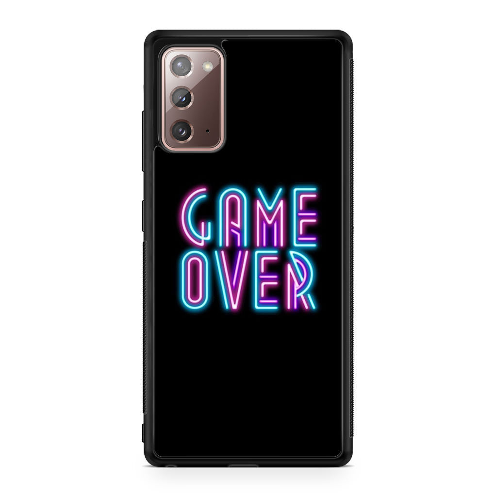 Game Over Neon Galaxy Note 20 Case