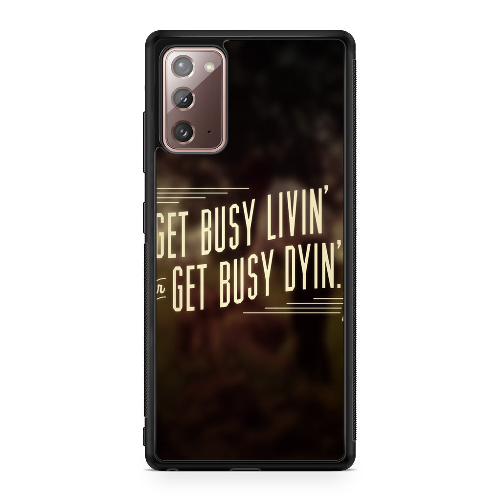 Get Living or Get Dying Galaxy Note 20 Case