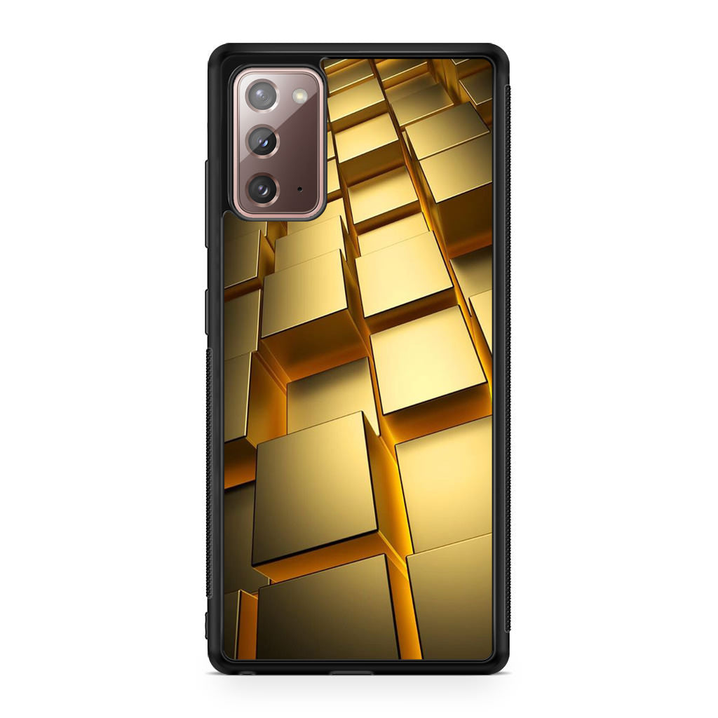 Golden Cubes Galaxy Note 20 Case