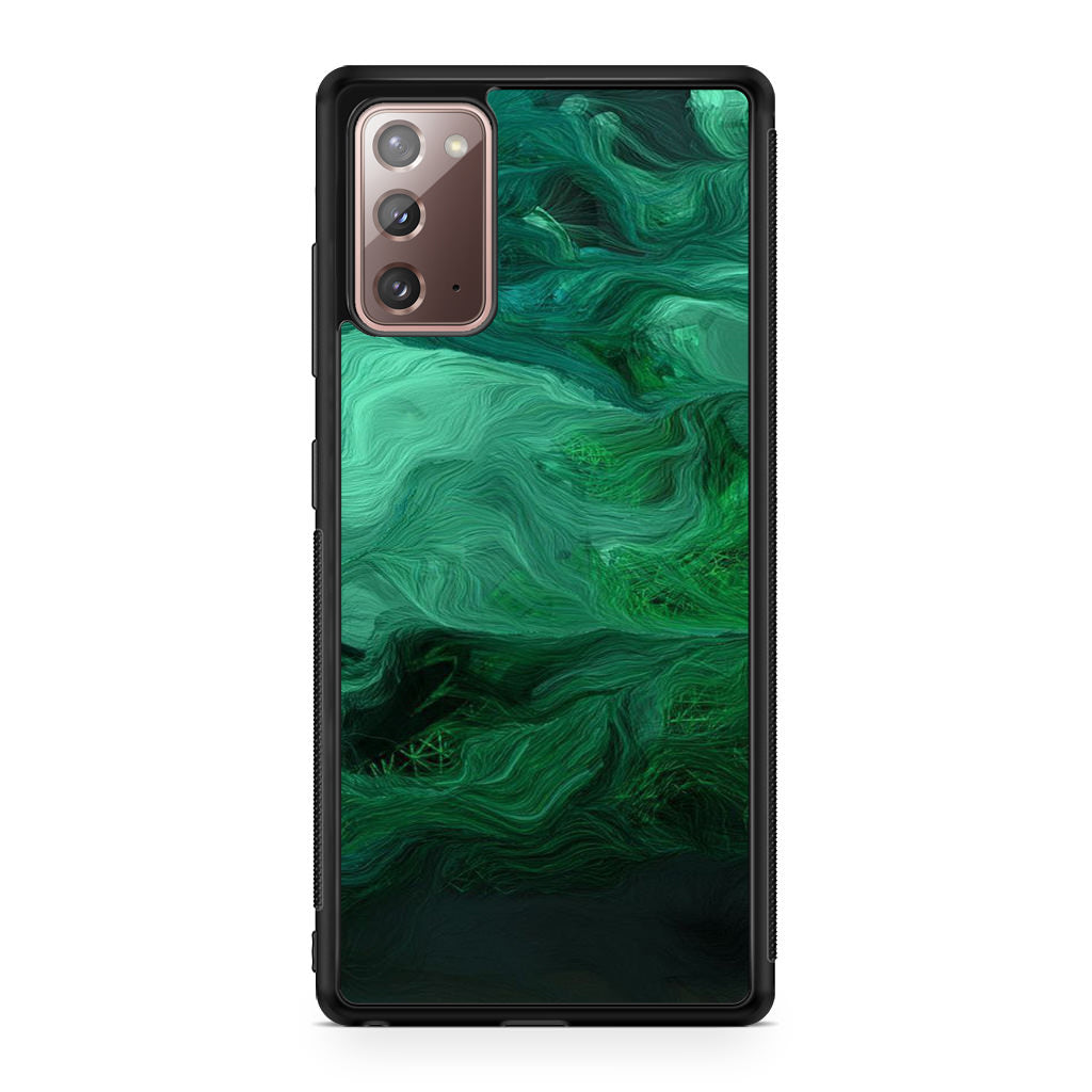 Green Abstract Art Galaxy Note 20 Case