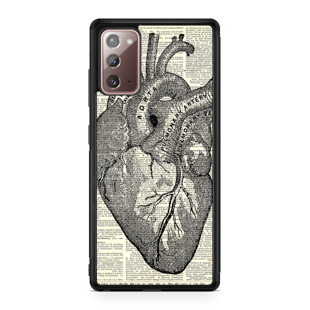 Heart Book Art Galaxy Note 20 Case