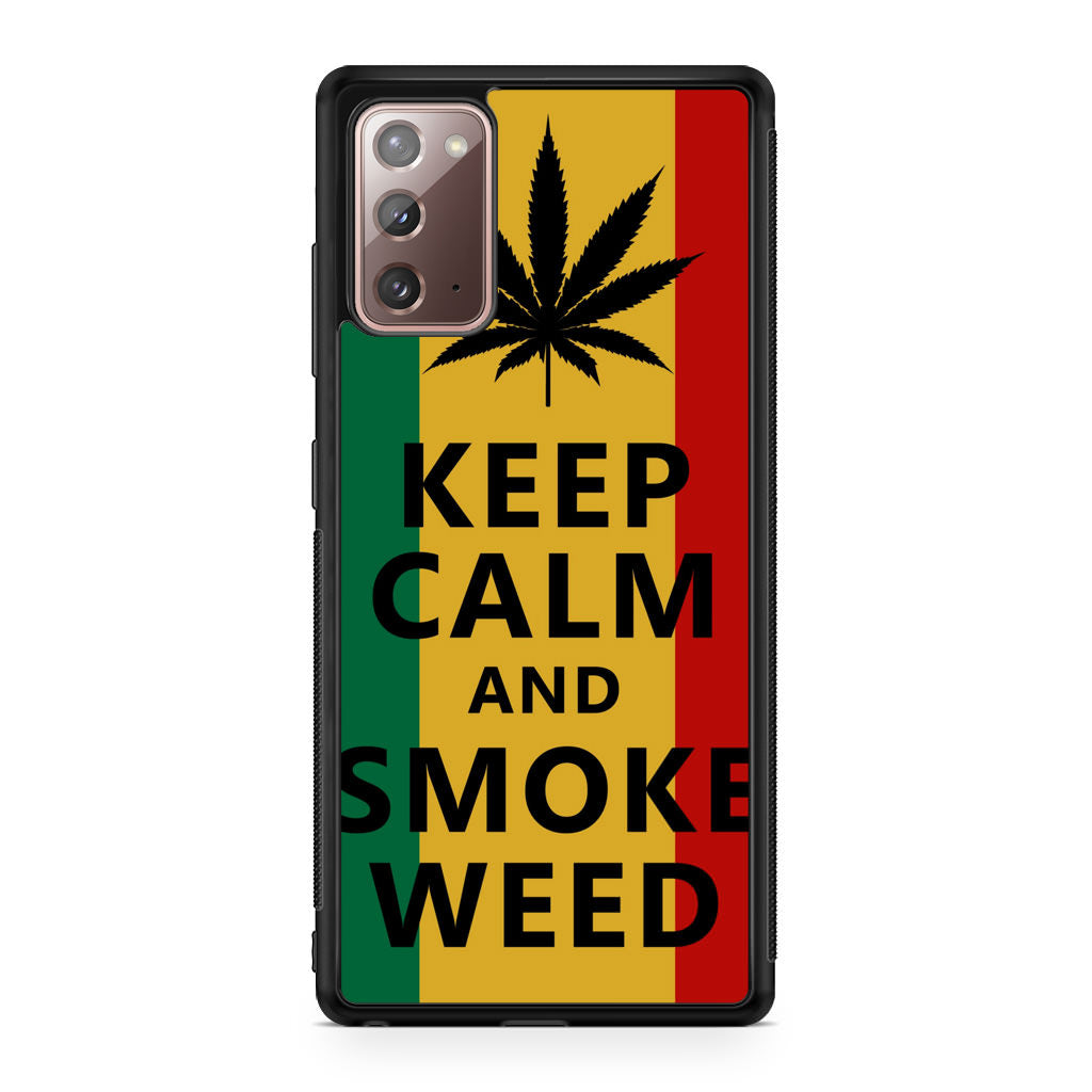 Keep Calm And Smoke Weed Galaxy Note 20 Case