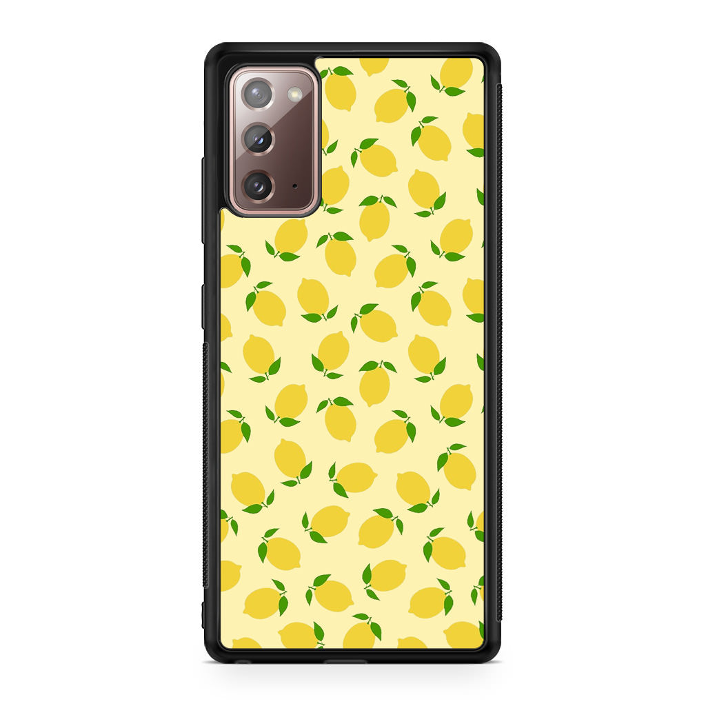 Lemons Fruit Pattern Galaxy Note 20 Case