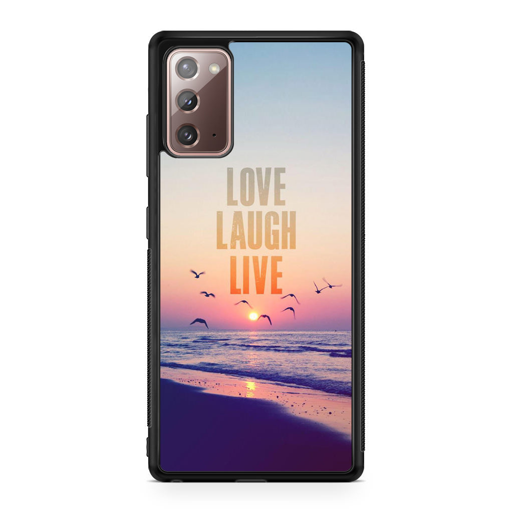 Love Laugh Live Galaxy Note 20 Case