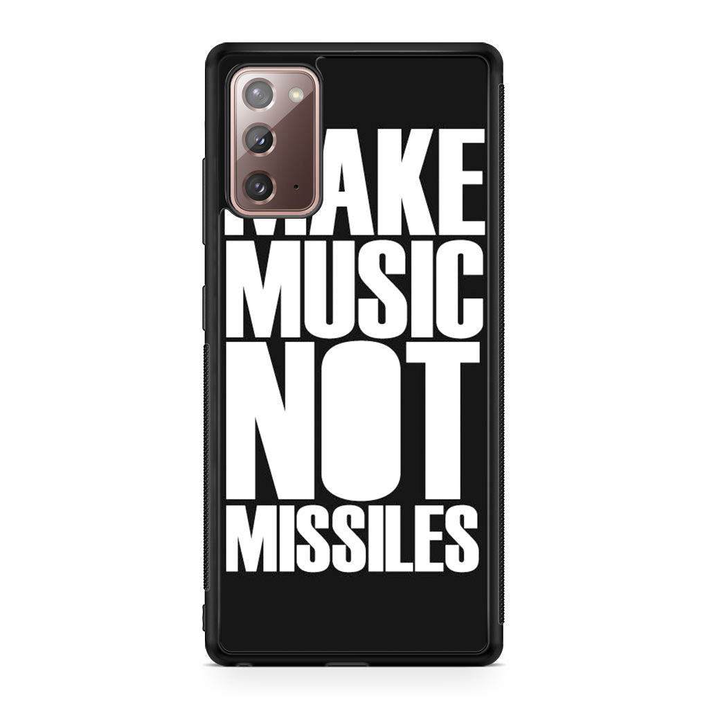 Make Music Not Missiles Galaxy Note 20 Case