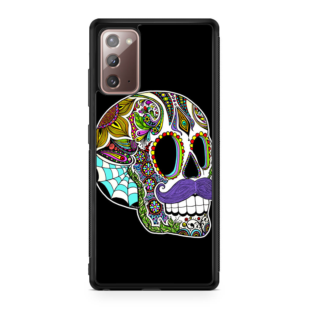 Mustache Sugar Skull Galaxy Note 20 Case