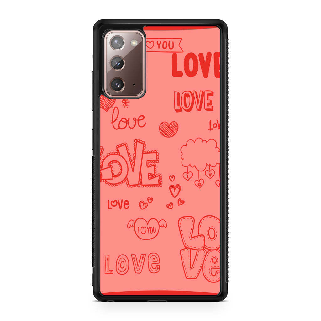 Pink Lover Galaxy Note 20 Case