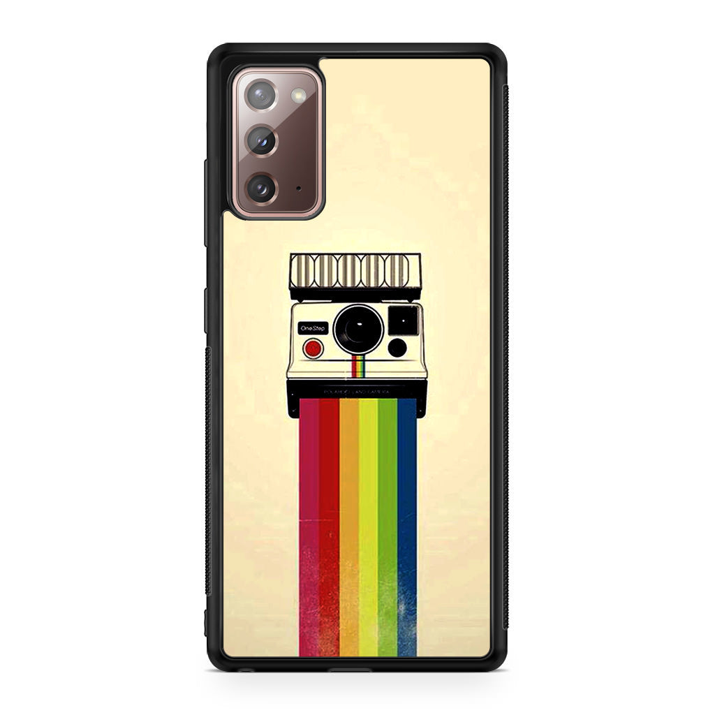 Polaroid Camera Colorful Rainbow Galaxy Note 20 Case