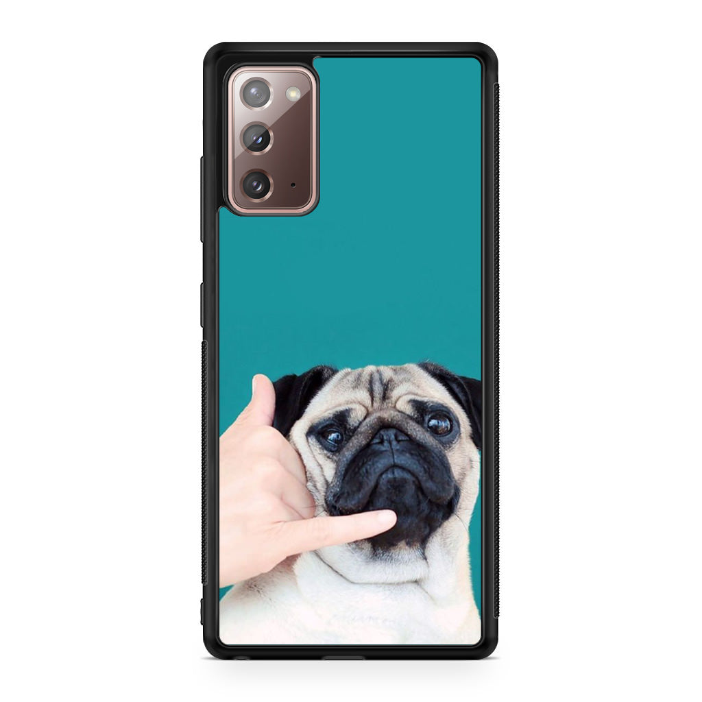 Pug is on the Phone Galaxy Note 20 Case