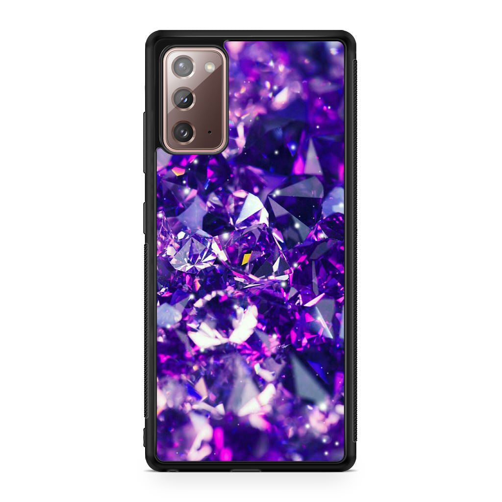 Purple Crystal Galaxy Note 20 Case