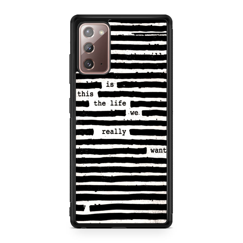 Roger Waters Is This the Life We Really Want Galaxy Note 20 Case