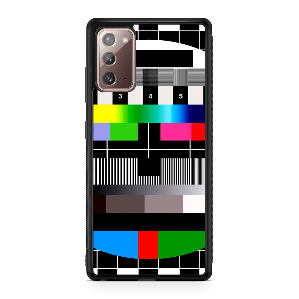 Scheme Pause TV Colorful Mesh Galaxy Note 20 Case