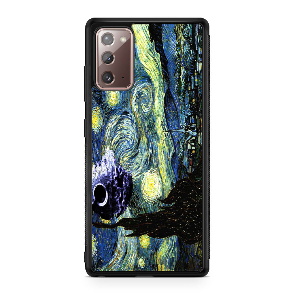 Skellington on a Starry Night Galaxy Note 20 Case