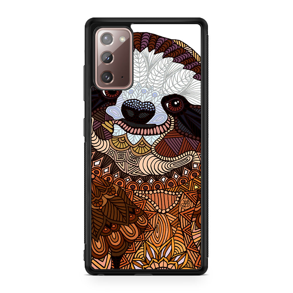 Sloth Ethnic Pattern Galaxy Note 20 Case