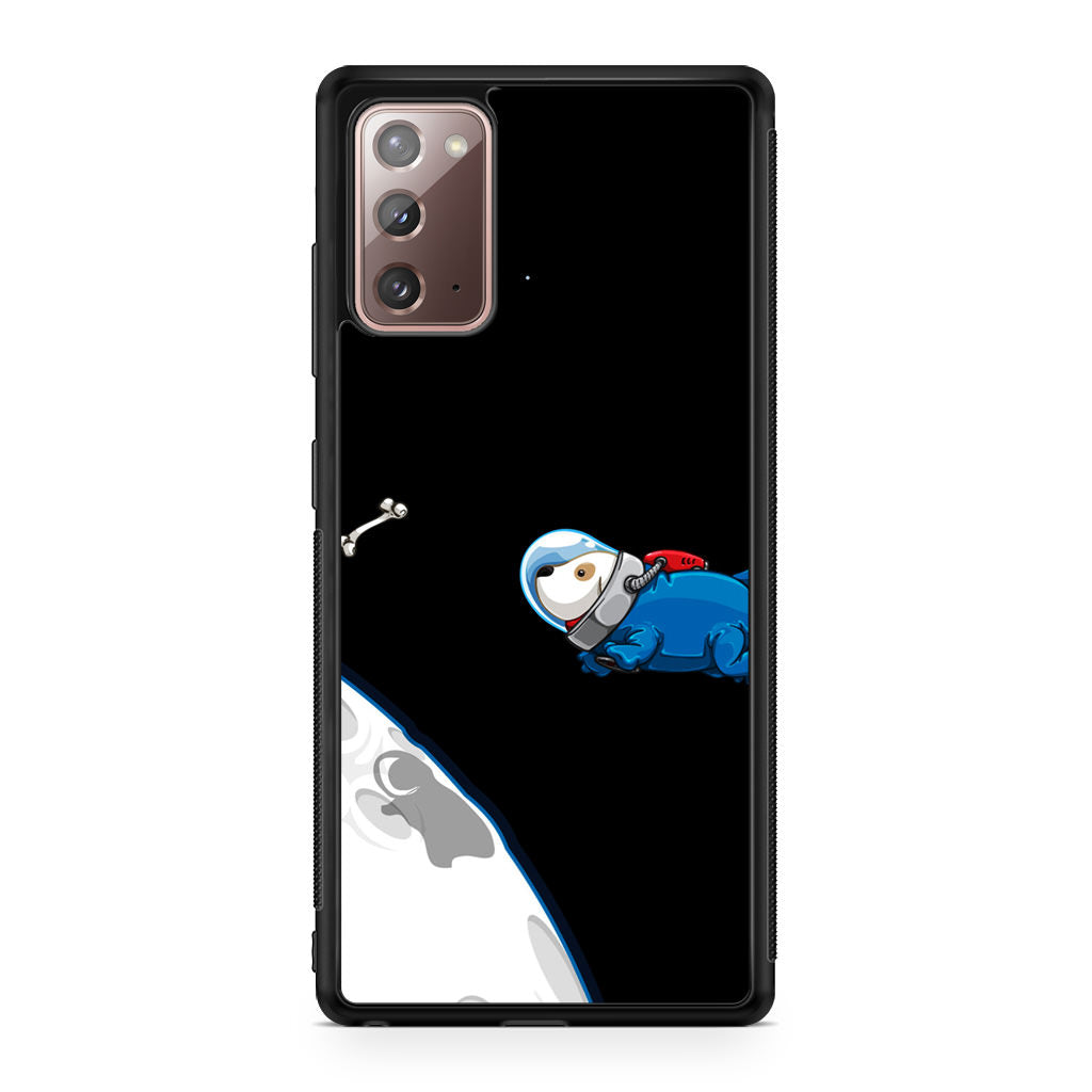 Space Dog Chasing A Bone Galaxy Note 20 Case