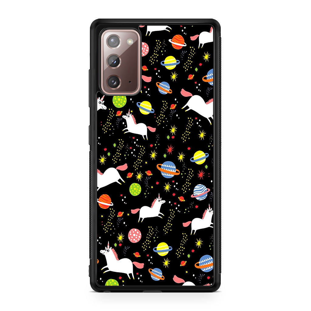 Space Unicorn Pattern Galaxy Note 20 Case