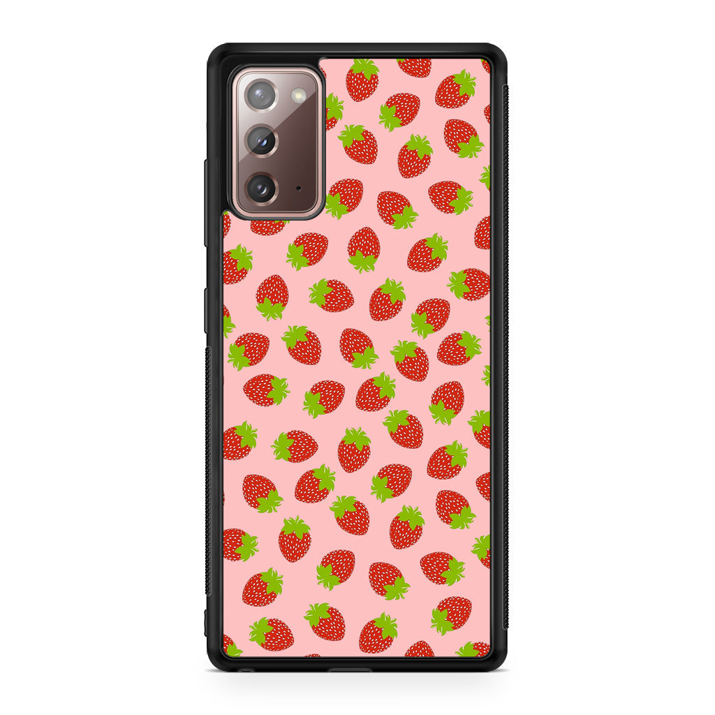 Strawberries Pattern Galaxy Note 20 Case