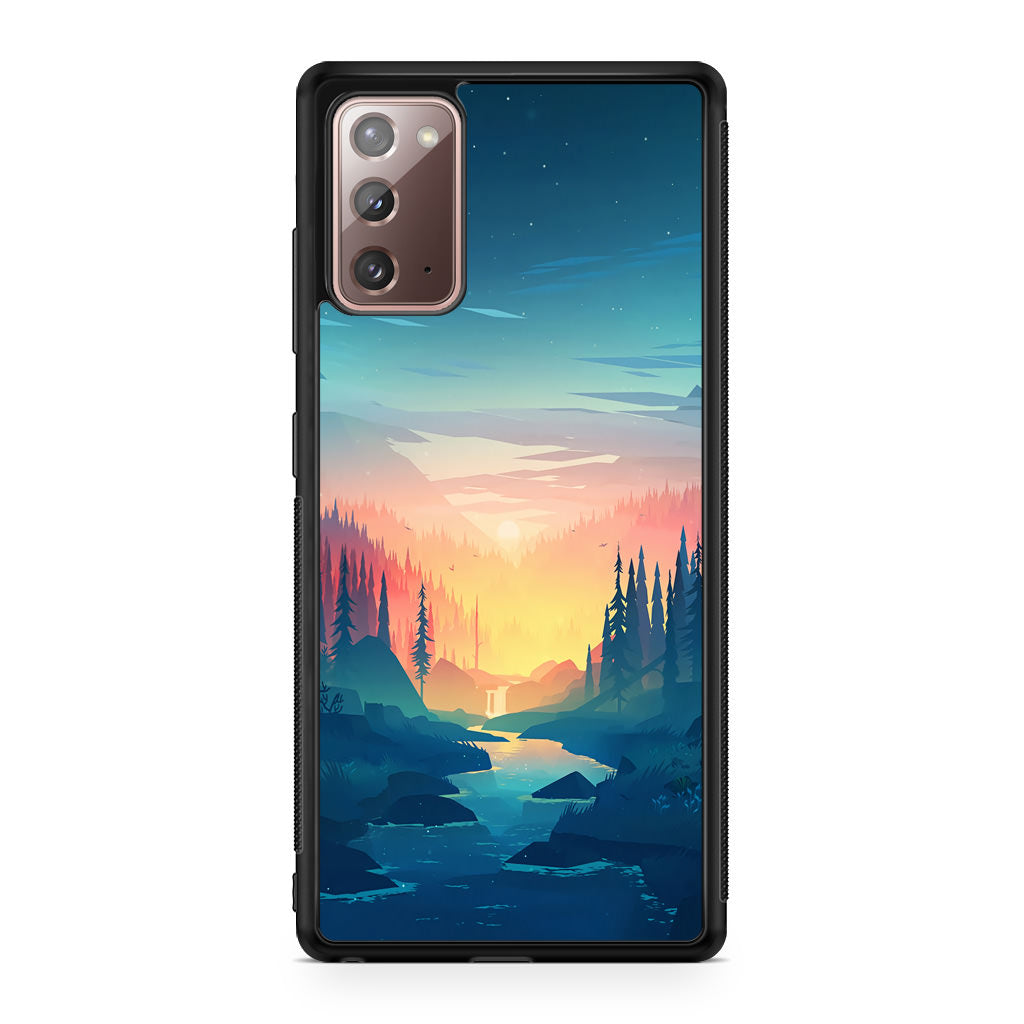 Sunset at The River Galaxy Note 20 Case