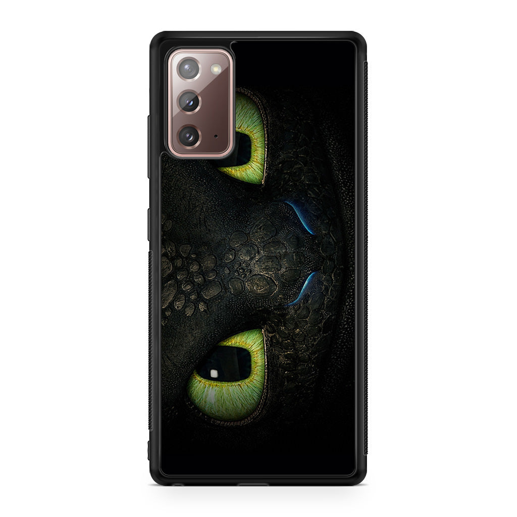 Toothless Dragon Eyes Close Up Galaxy Note 20 Case