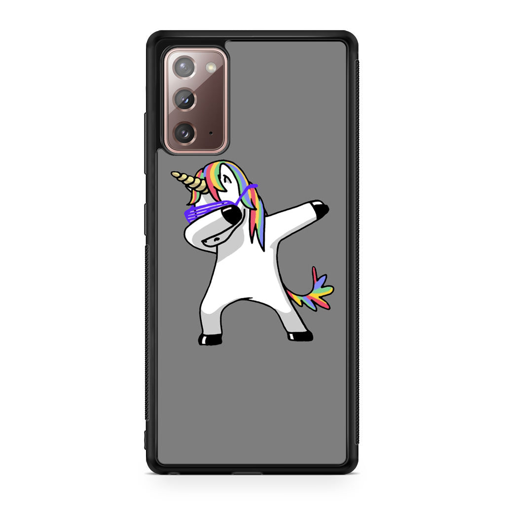 Unicorn Dabbing Grey Galaxy Note 20 Case