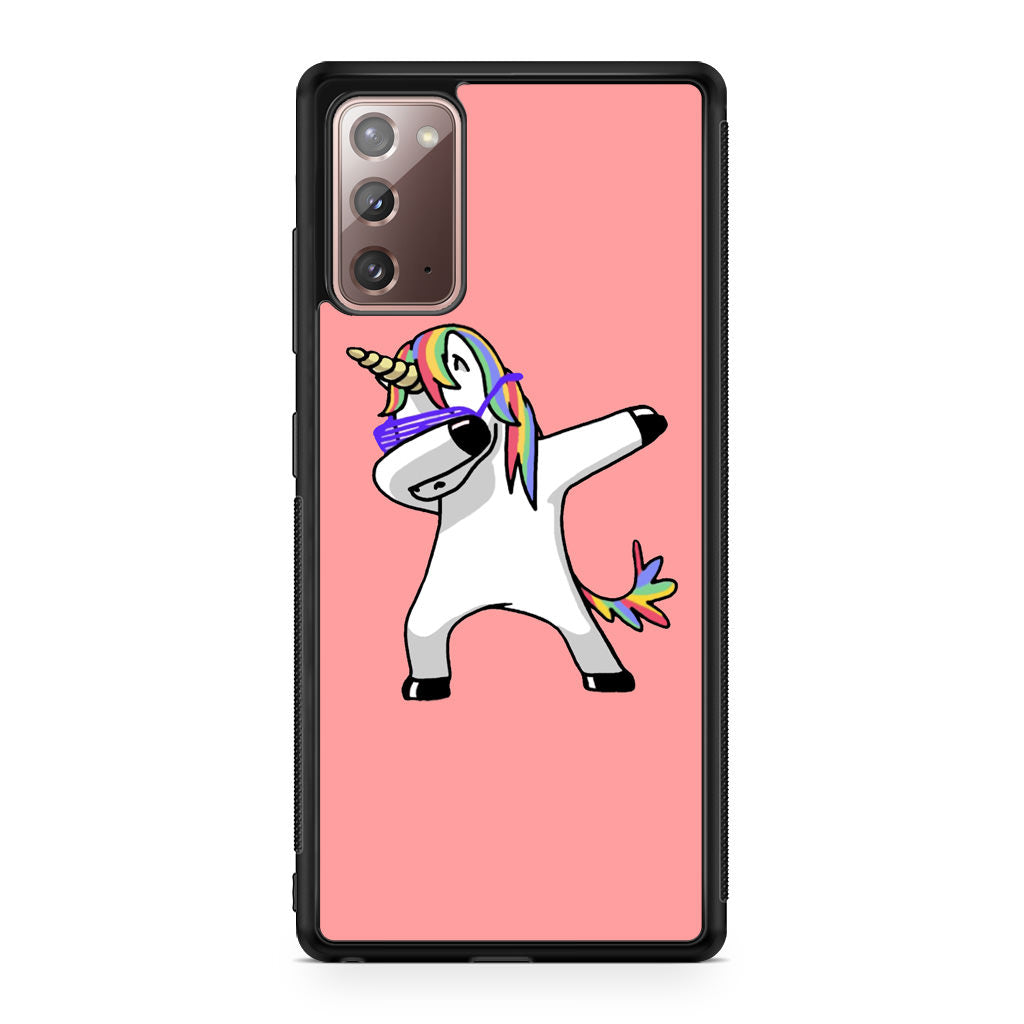 Unicorn Dabbing Pink Galaxy Note 20 Case