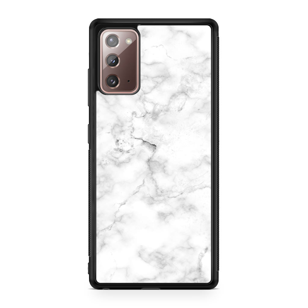 White Marble Galaxy Note 20 Case