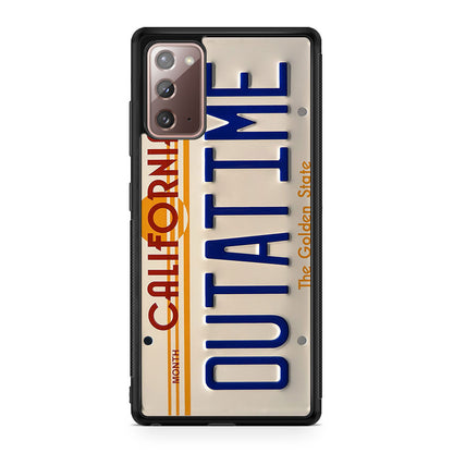 Back to the Future License Plate Outatime Galaxy Note 20 Case